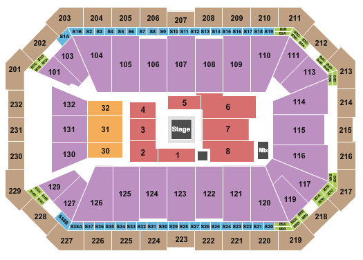 Dickies Arena Boxing 2 Seating Chart