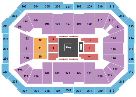 Dickies Arena Boxing Seating Chart