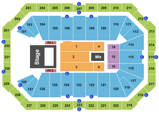 Dickies Arena CMG Seating Chart