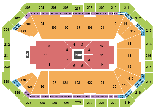 Dickies Arena Seating Chart