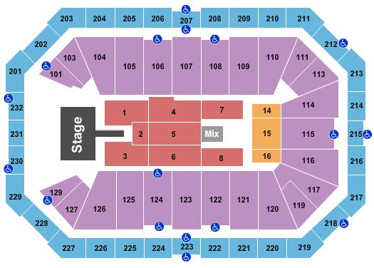 Dickies Arena Christian Nodal Seating Chart