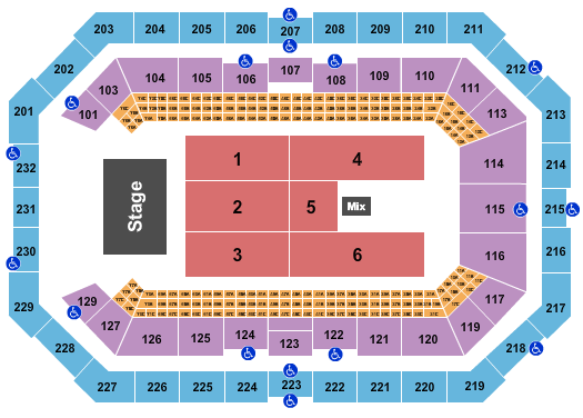 Dickies Arena Cirque Musica Seating Chart