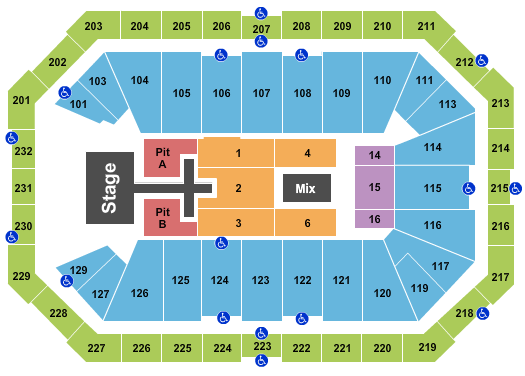 Dickies Arena Dan and Shay Seating Chart
