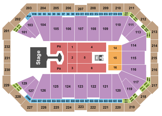 Dickies Arena Disturbed Seating Chart