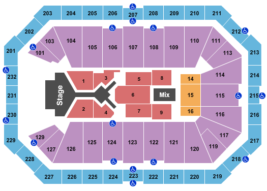 Dickies Arena Dude Perfect 2022 Seating Chart