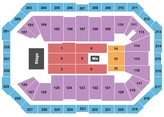 Dickies Arena seating chart event tickets center
