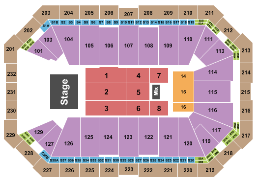 Dickies Arena Endstage 11 Seating Chart