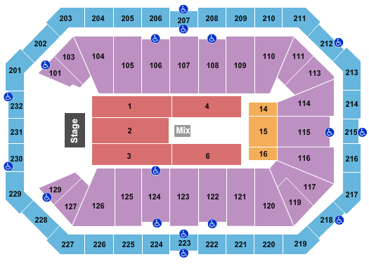 Dickies Arena Endstage 2 Seating Chart
