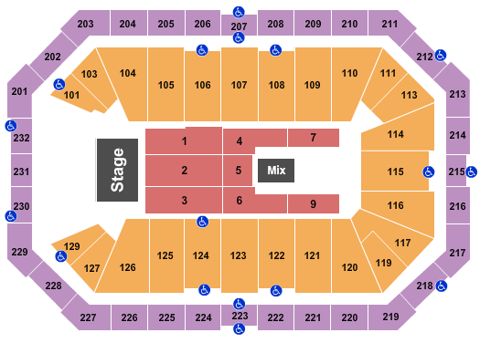 Dickies Arena Endstage 4 Seating Chart