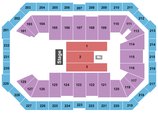 Dickies Arena Endstage 5 Seating Chart