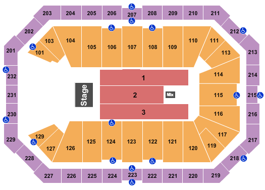 Dickies Arena Endstage 9 Seating Chart