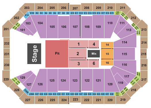 Dickies Arena Seating Chart