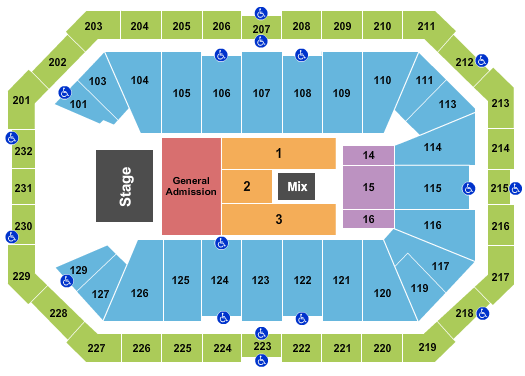 Dickies Arena Evanescence Seating Chart
