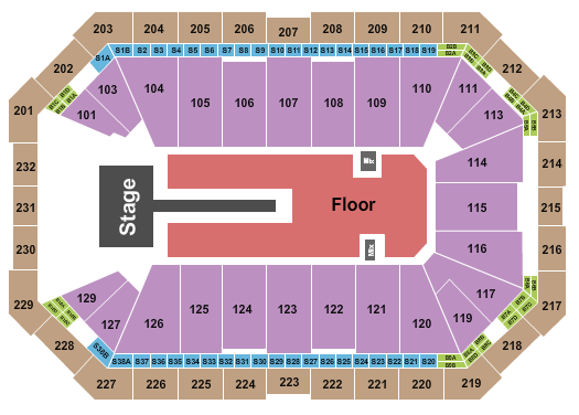 Dickies Arena Florence and The Machine Seating Chart