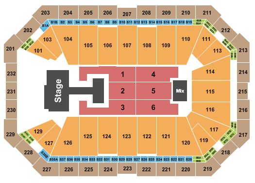 Dickies Arena Ive Seating Chart