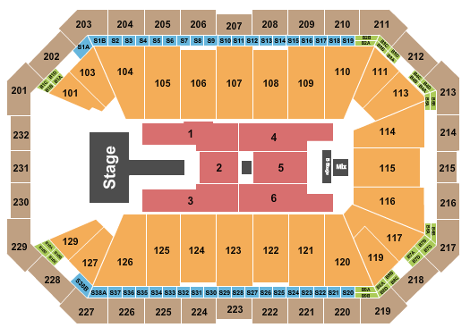 Dickies Arena J Balvin Seating Chart