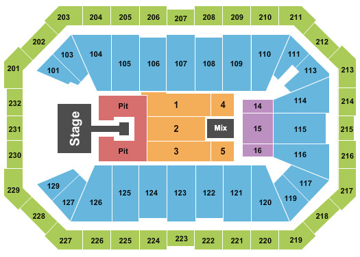 Dickies Arena Lauryn Hill Seating Chart