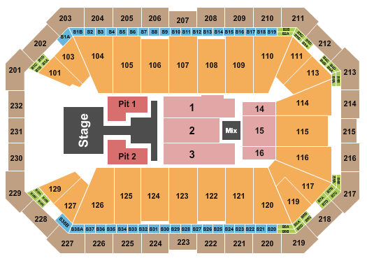 Dickies Arena Luke Bryan Seating Chart