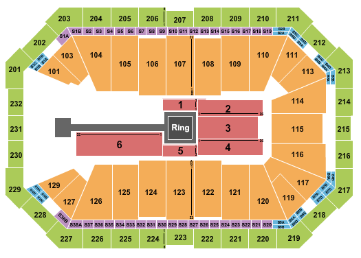 Dickies Arena MMA Seating Chart