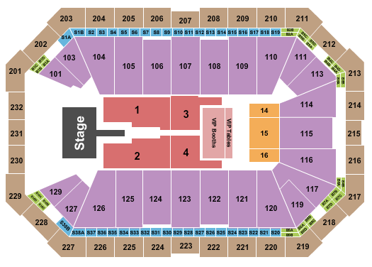 Dickies Arena Mary J. Blige Seating Chart