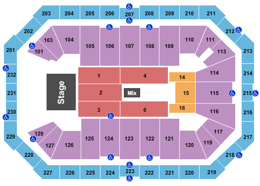 Dickies Arena MercyMe Seating Chart