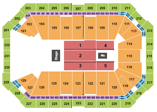 Dickies Arena Mike Schmitz Seating Chart