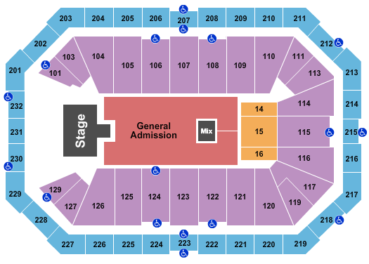 Dickies Arena NF Seating Chart