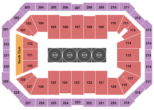 Dickies Arena Olympic Wrestling Seating Chart