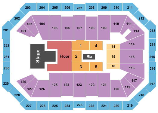 seating chart for Dickies Arena - Paramore - eventticketscenter.com