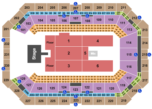 Dickies Arena Parker McCollum Seating Chart