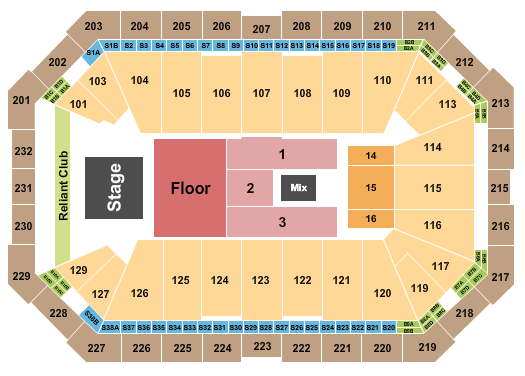 Dickies Arena, Pearl Jam 2023 Seating Chart | Star Tickets