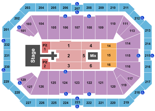 Dickies Arena Phil Wickham Seating Chart