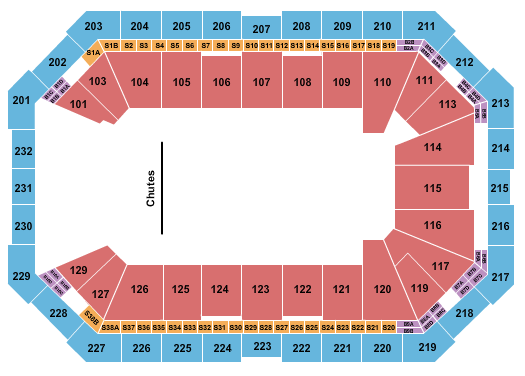 Dickies Arena Rodeo Seating Chart
