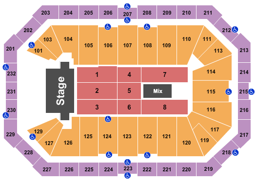 Dickies Arena TSO Seating Chart