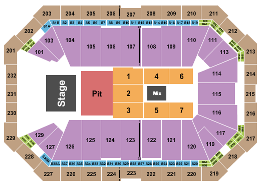 The Red Clay Strays Dickies Arena Seating Chart