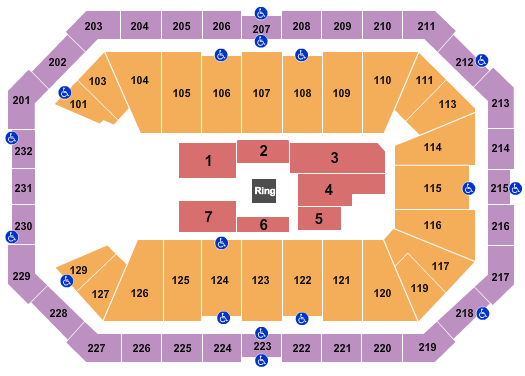 Dickies Arena WWE Seating Chart