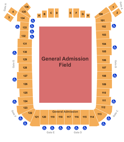 Dick's Sporting Goods Park Field GA Seating Chart