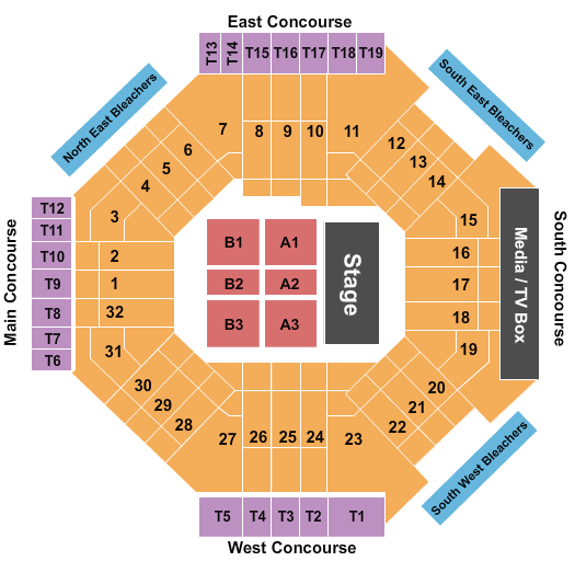 Dignity Health Sports Park - Tennis Freestyle Block Party Seating Chart