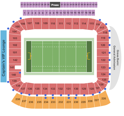 seating chart for Dignity Health Sports Park - Stadium - Rugby - eventticketscenter.com