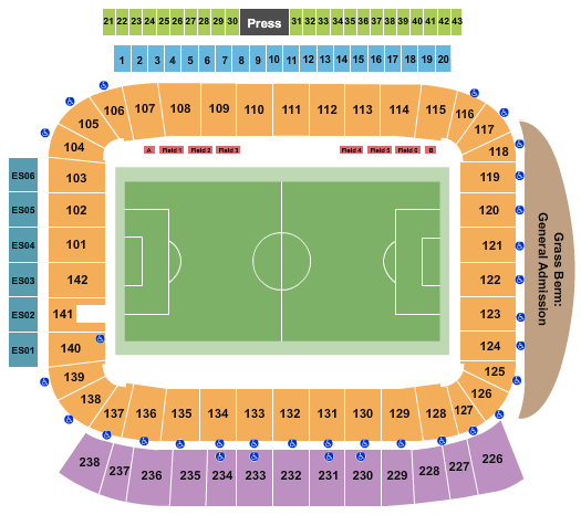 Dignity Health Sports Park - Stadium Soccer - CC Seating Chart
