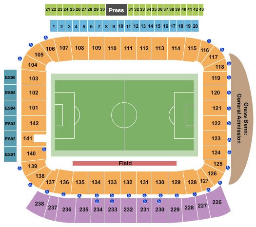Dignity Health Sports Park - Stadium Soccer 4 Seating Chart