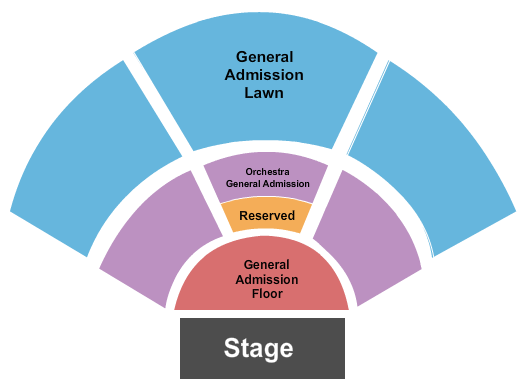 Dillon Amphitheater GA Bowl GA Lawn Seating Chart