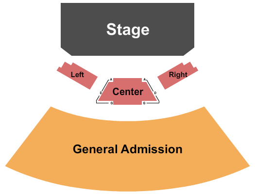 Dillon Amphitheater RSV & GA Seating Chart