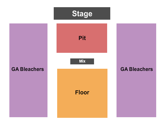 Lamar Dixon Expo Center GA Pit/Floor/Bleachers Seating Chart