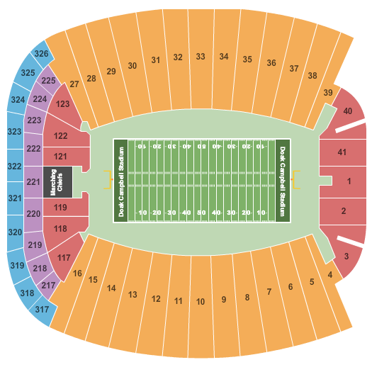 Husker Memorial Stadium Seating Chart