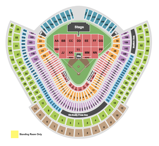 Dodger Stadium Aventura Seating Chart