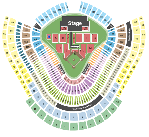 Dodger Stadium Beyonce Seating Chart