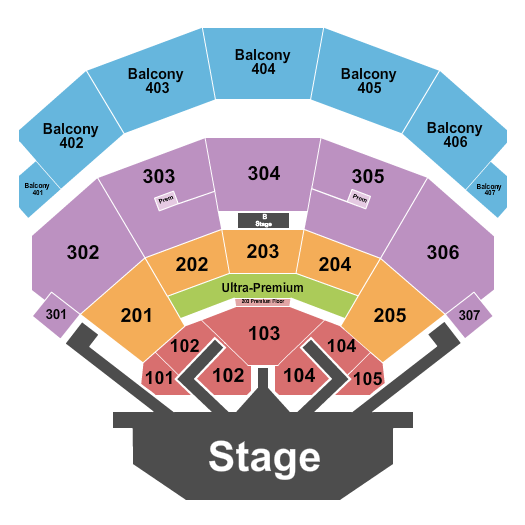 Motley Crue Dolby Live at Park MGM Seating Chart