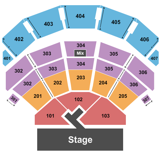 Dolby Live at Park MGM Maroon 5 Seating Chart
