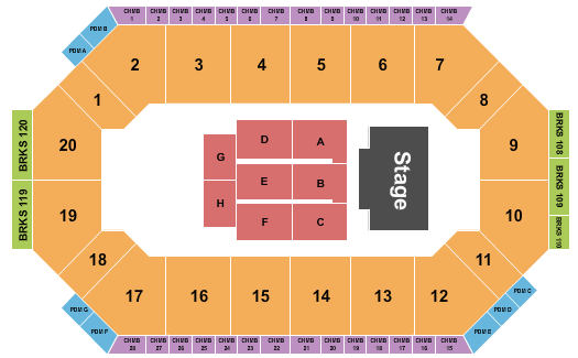 Lee's Family Forum Endstage 3 Seating Chart
